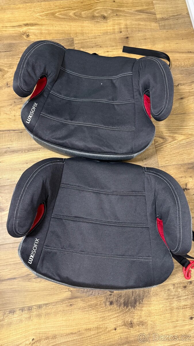 2x podsedák Lux Isofix Universe, šedý, sk. II–III, 15–36 kg