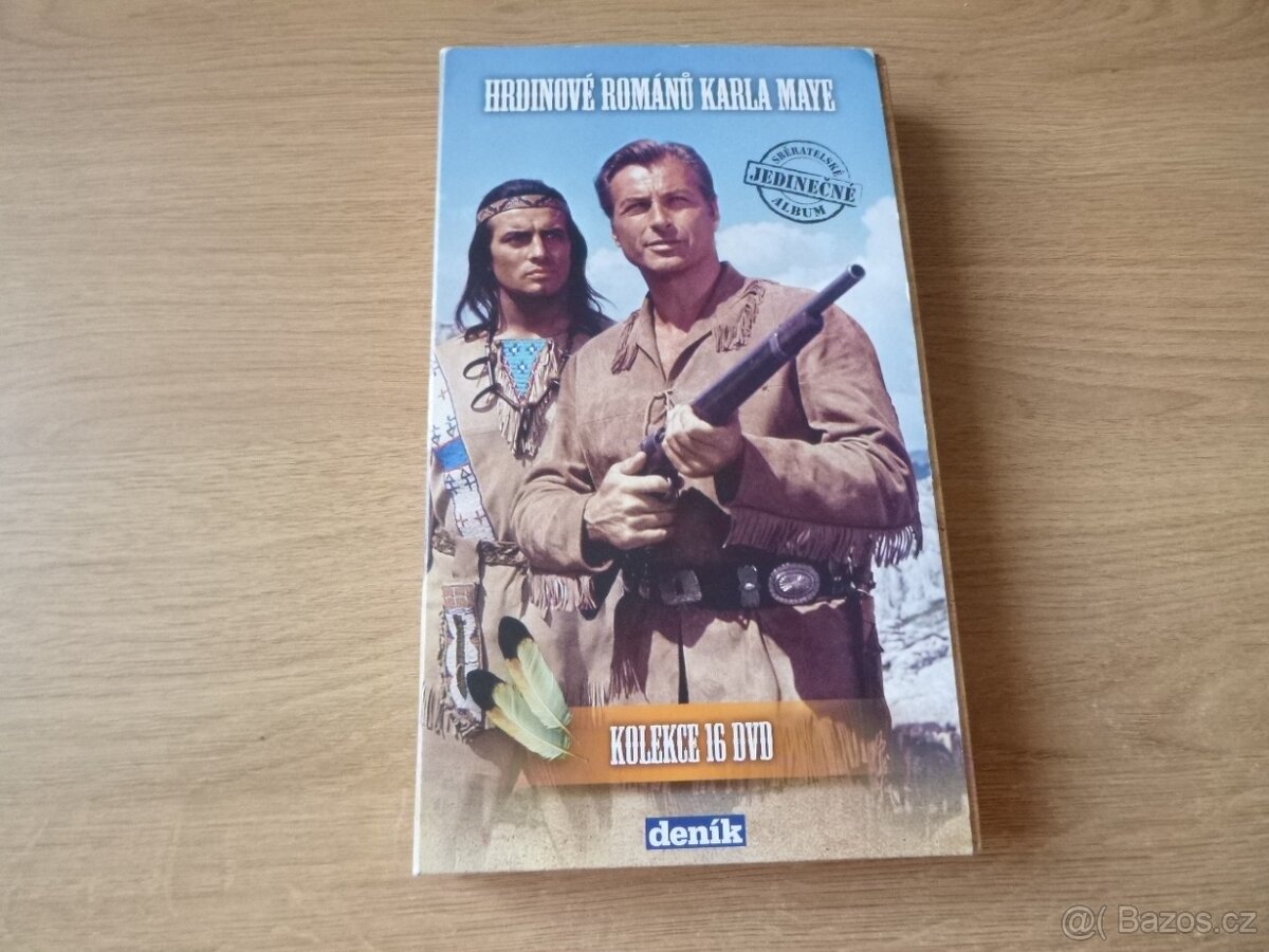 16dvd kompletni KOLEKCE KARLA MAYE cz dabing