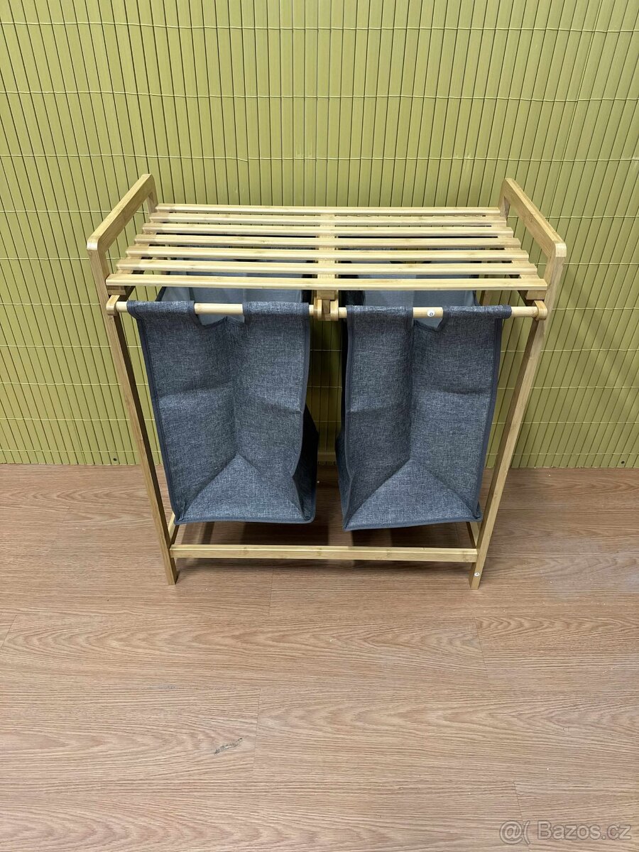 Bambusový koš na prádlo – 2 koše
