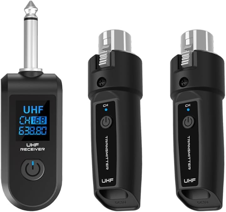 Převodník bezdrátového UHF Systém XLR pro 2 mikrofony