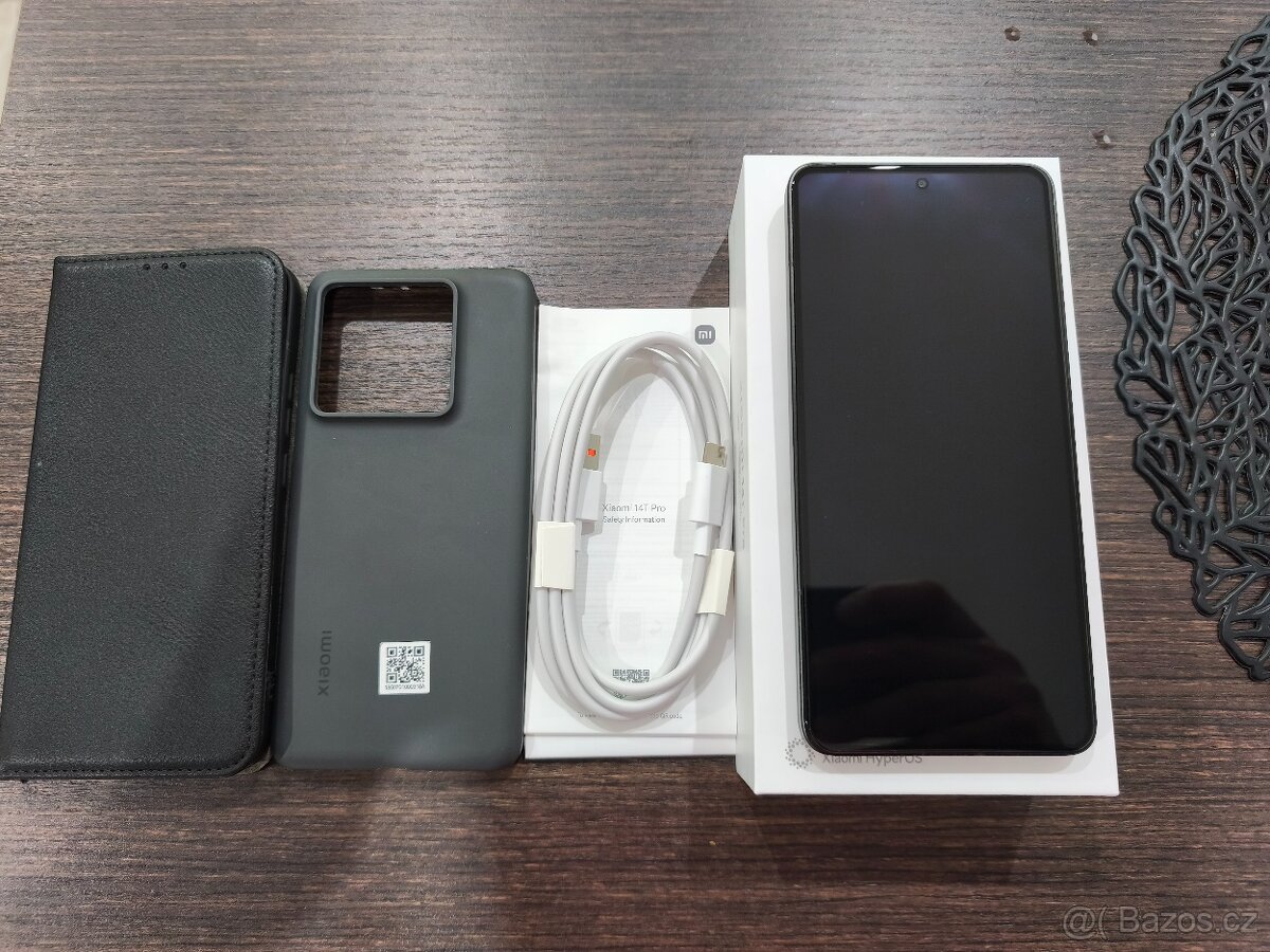 Xiaomi 14T pro, Black ,Záruka 22 měsíců, Zánovní