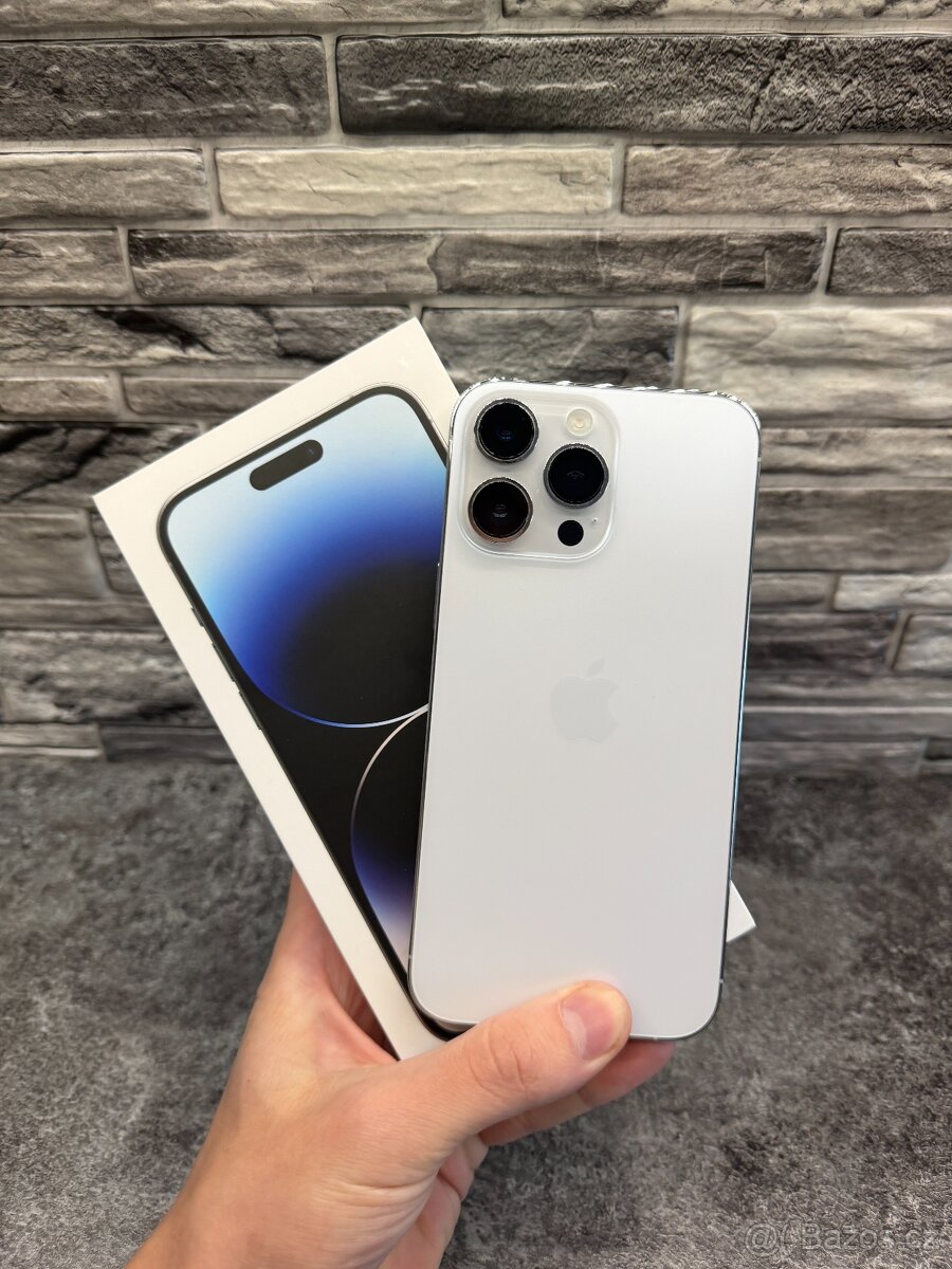 iPhone 14 Pro Max 128GB Silver, baterie 85%
