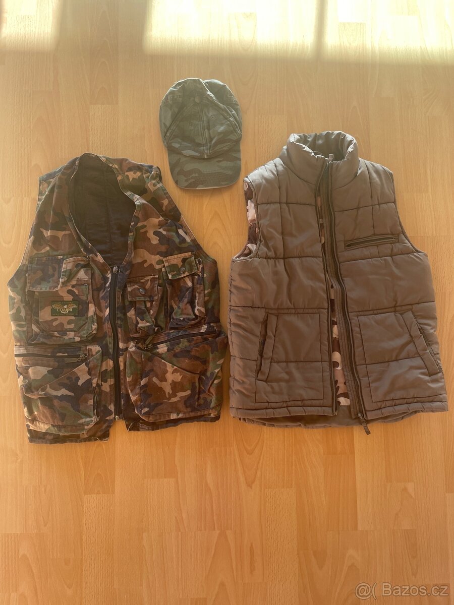 Vesta hnědá a maskáčová vel. 152