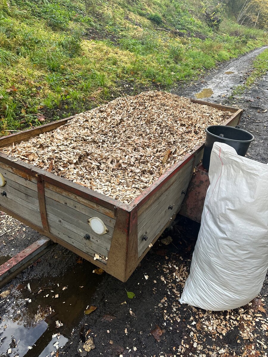 Dřevní štěpky-Listnaté stromy