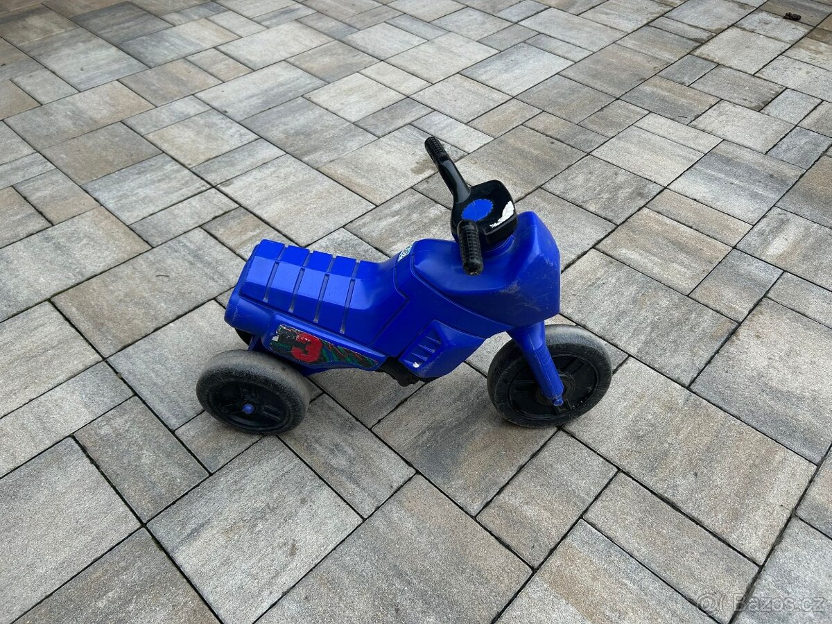 Odrážedlo motorka modra