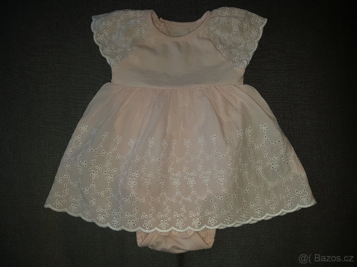 Šaty s body - s madeirou, HM, vel. 74