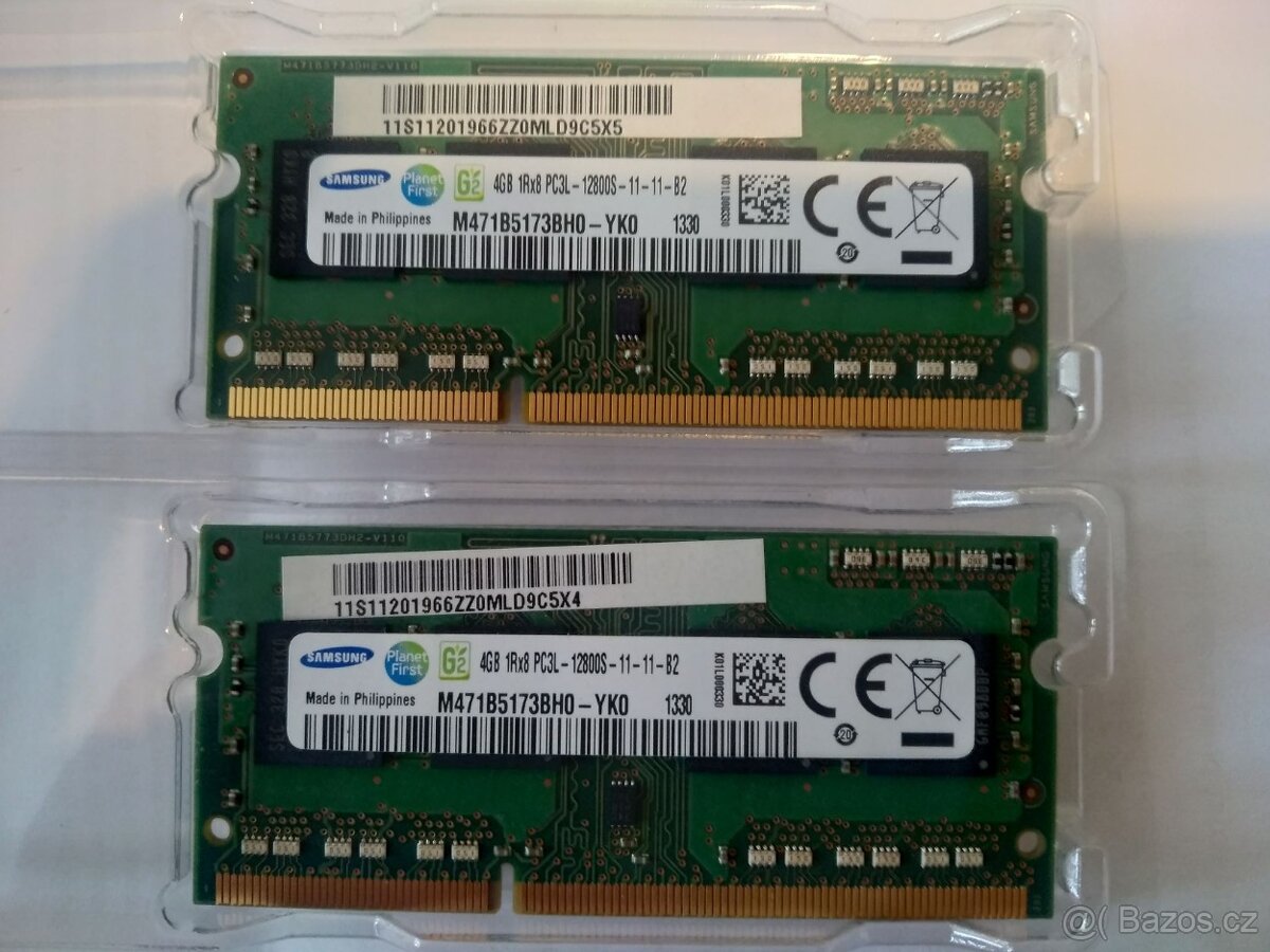 Paměti do NB - 2x4GB SODIMM DDR3
