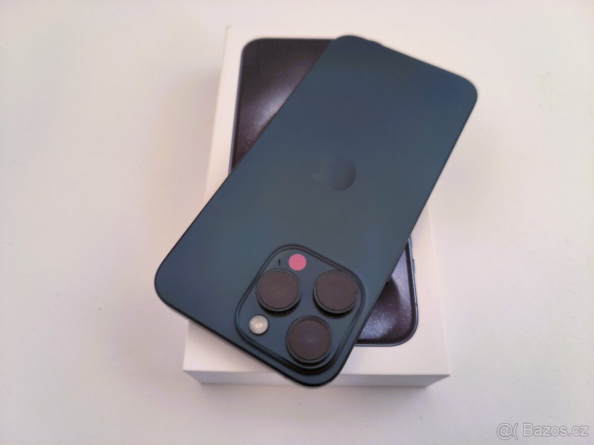 apple iphone 15 PRO MAX 256gb Blue Titanium / Batéria 87%