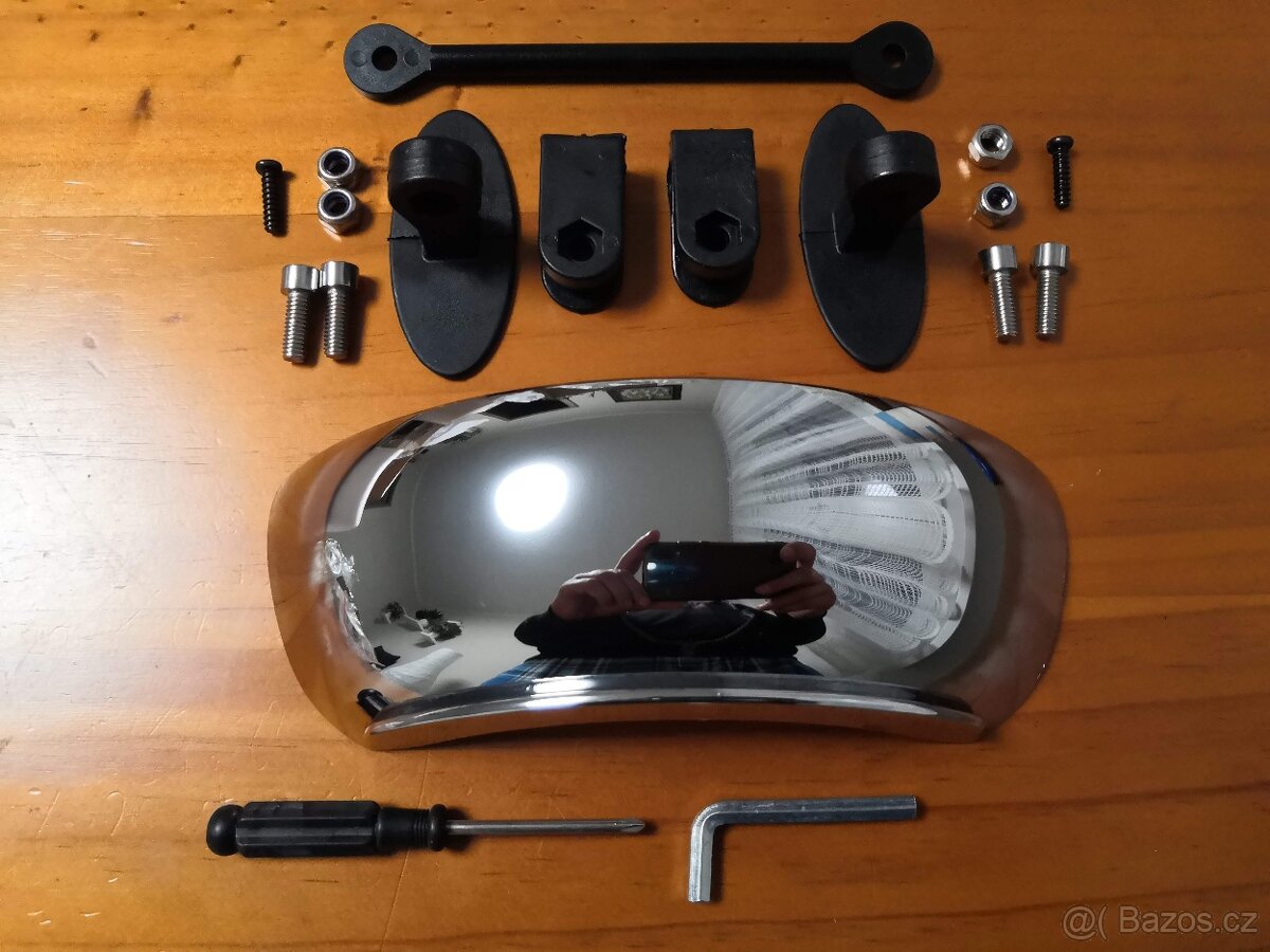 Zpětné panoramatické zrcátko, zrcadlo na moto