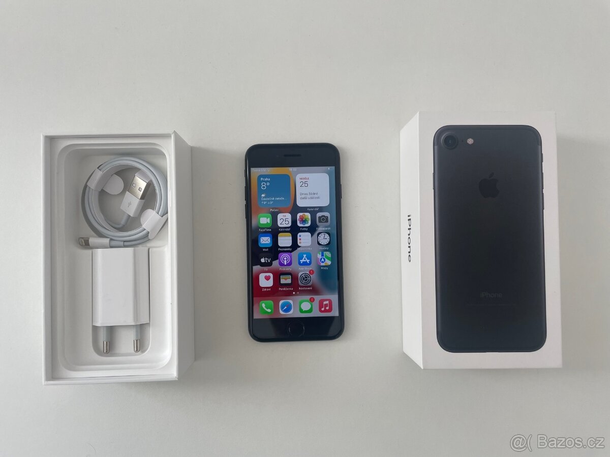 iPhone 7 128GB Black - Záruka - Faktura - jako nový