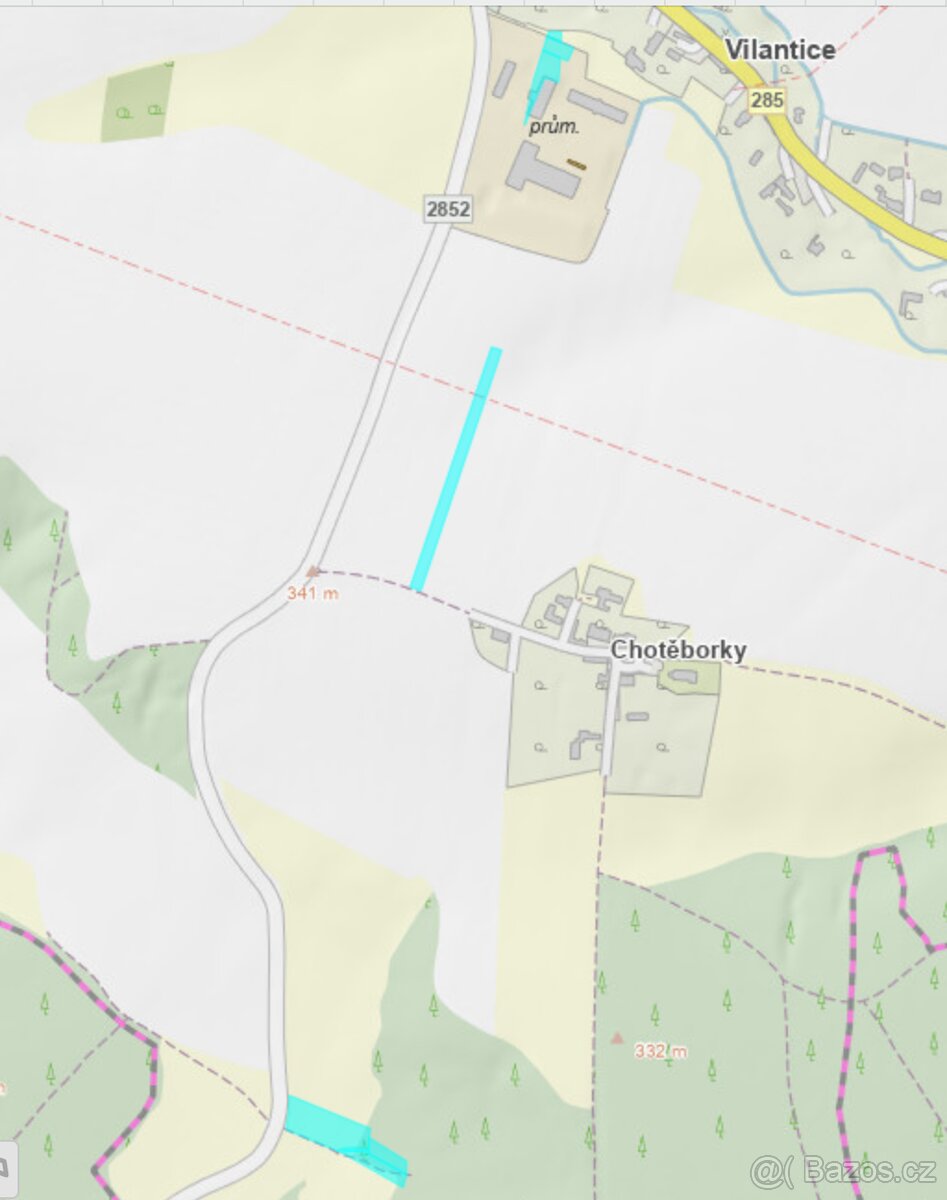 Pozemky v katastru Vilantice (LV 289), okr. Trutnov