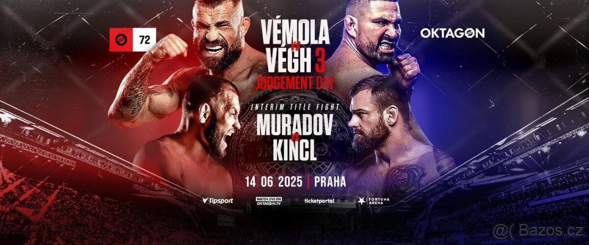 Vstupenka OKTAGON 72: VÉMOLA vs VÉGH 3
