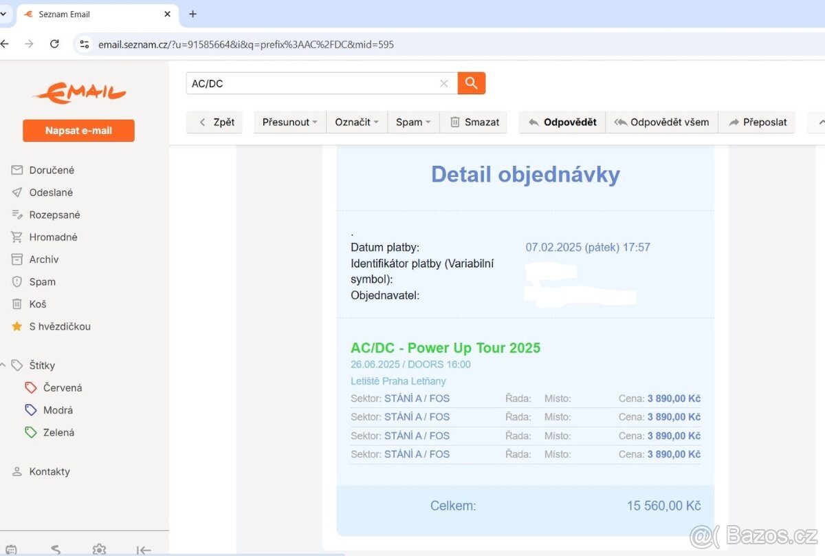 AC/DC Letňany 26.6. - lístky na prodej