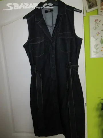 Riflové šaty - RESERVED DENIM vel. 42.