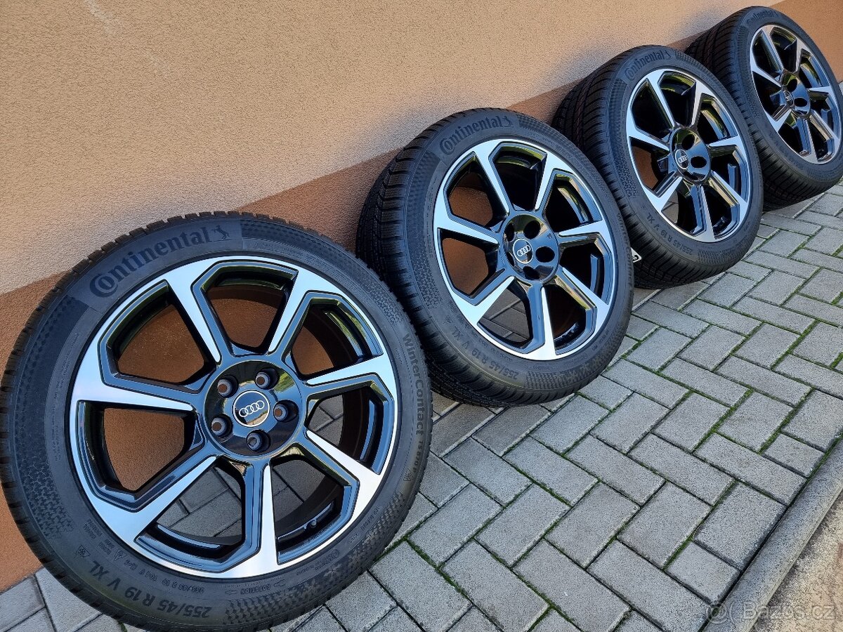 19" 5x112 AUDI Q3 + 255/45R19 CONTINENTAL zimné NEW dot2025