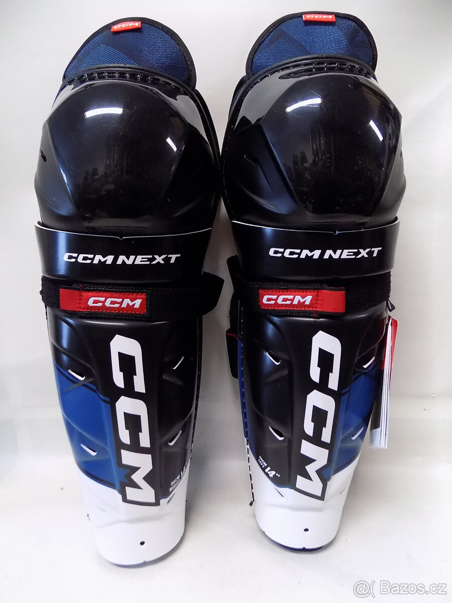Hokejové holeně CCM NEXT SR ( vel. 13 + 16" ) - ÚPLNĚ NOVÉ