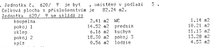 Prodej podílu 1/10 na bytové jednotce 3+1 Valašské Meziříčí