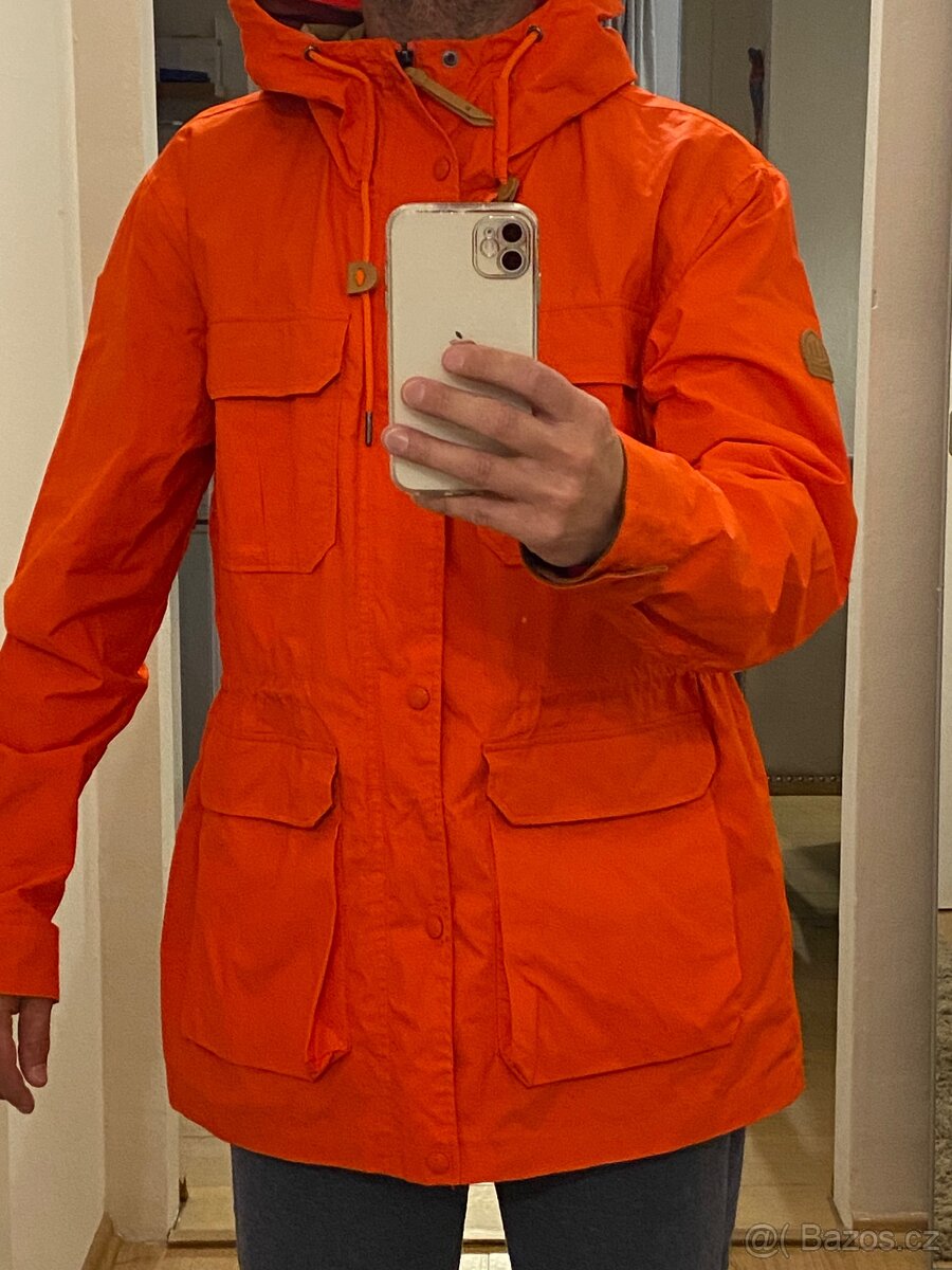 Super Dry bunda, 3/4 parka, oranžová “S” spíše “M”