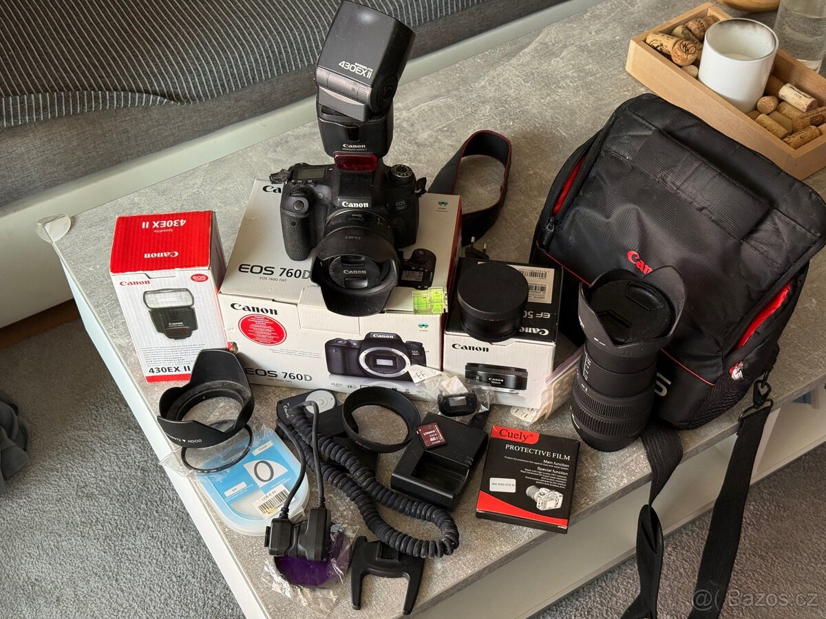Canon EOS760D + bohaté příslušenství