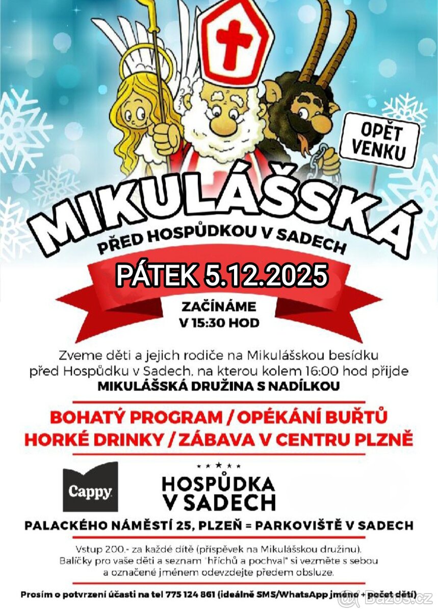 Mikulášská Besídka v Plzni / vstupenky