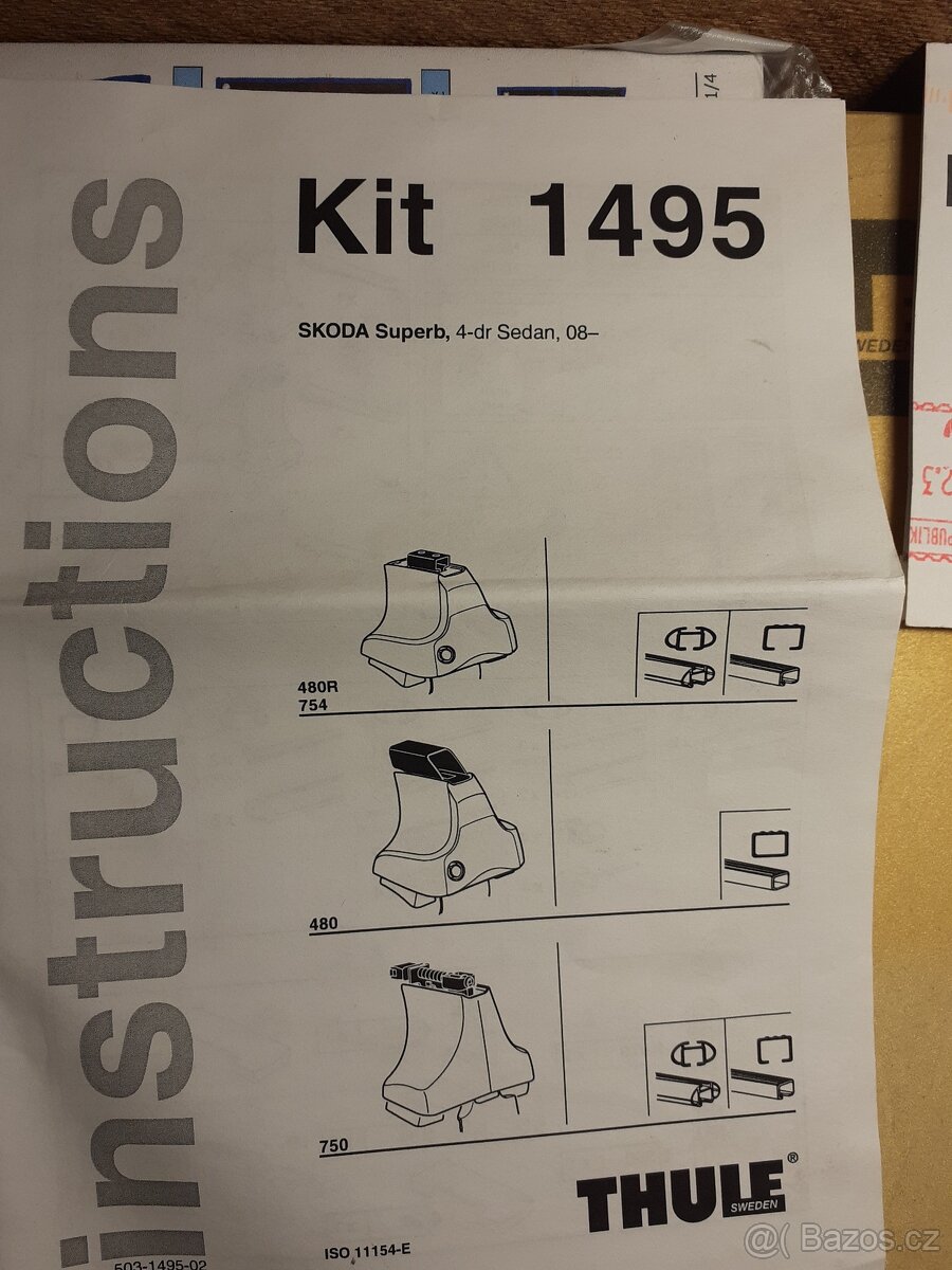 Montážní kit Thule 1495 pro Škoda Superb
