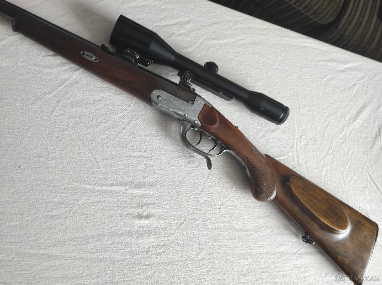 Raritní zlamovací kulovnice Julius Hessmer  8,15x46R