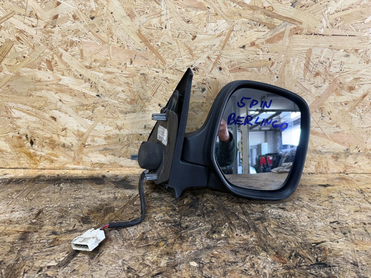 PRAVÉ ZPĚTNÉ ZRCÁTKO CITROEN BERLINGO 4 PIN 2005