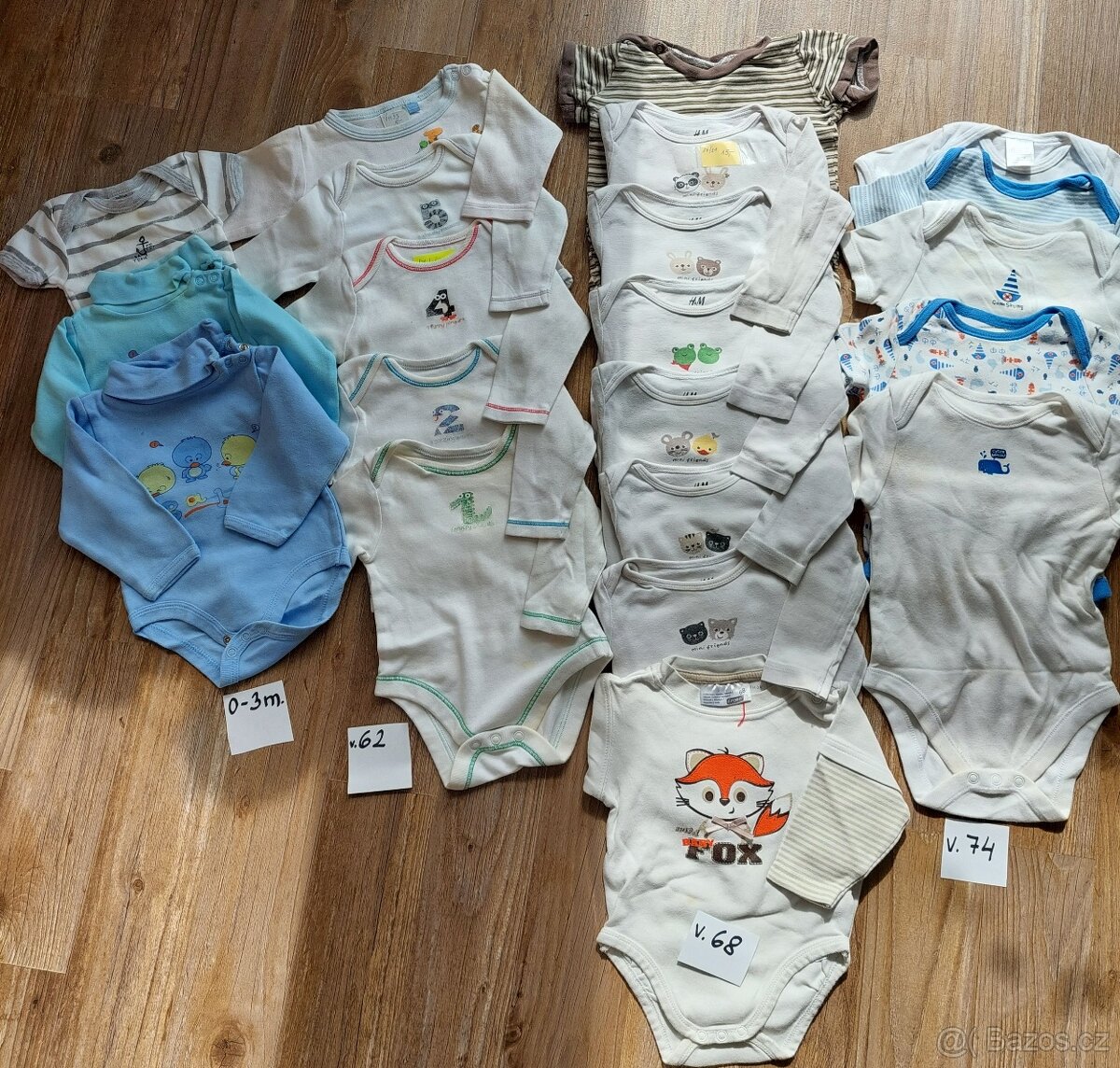 Mix oblečení, kojeneckých potřeb 0 - 12 m./0-86