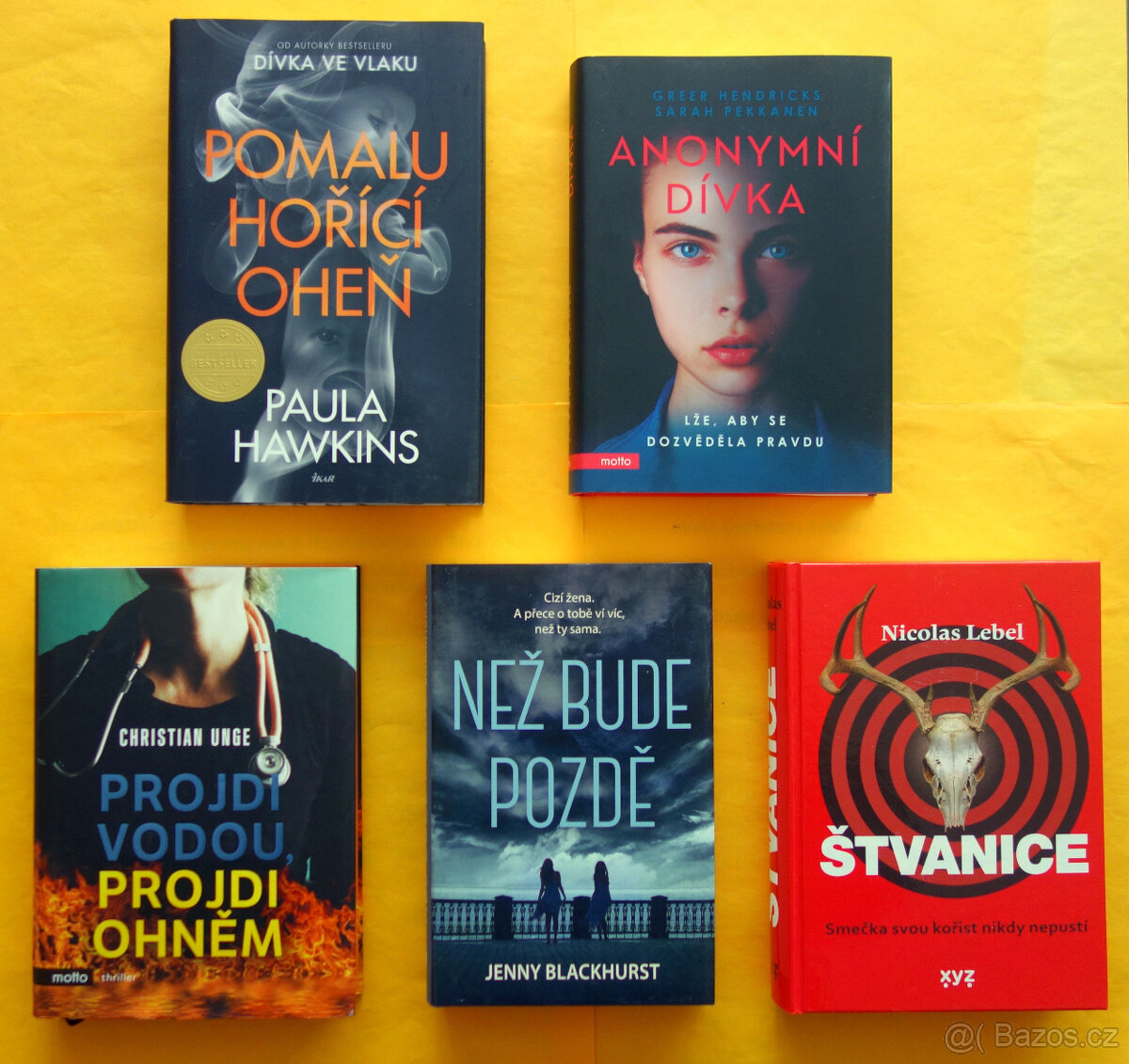 5x současný thriller / NEČTENÉ, INTAKTNÍ knihy - LEVNĚ