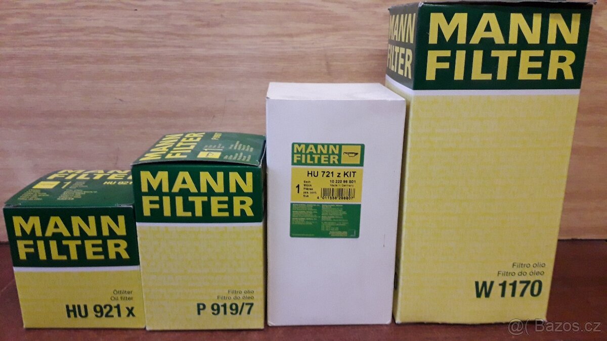 Olejové filtre zn. Mann W+H za polovičné ceny: