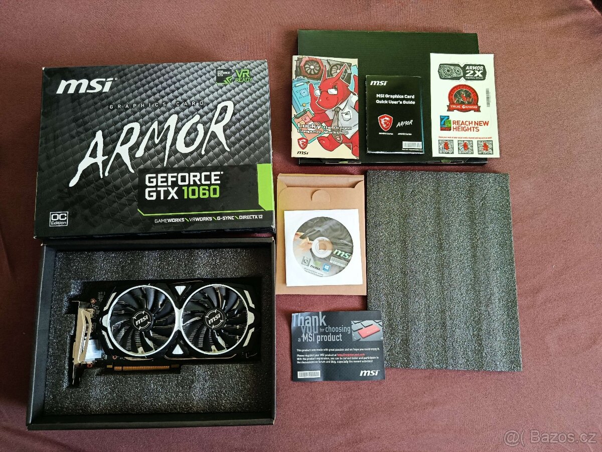 Grafická karta GTX 1060 6gb - armor edition