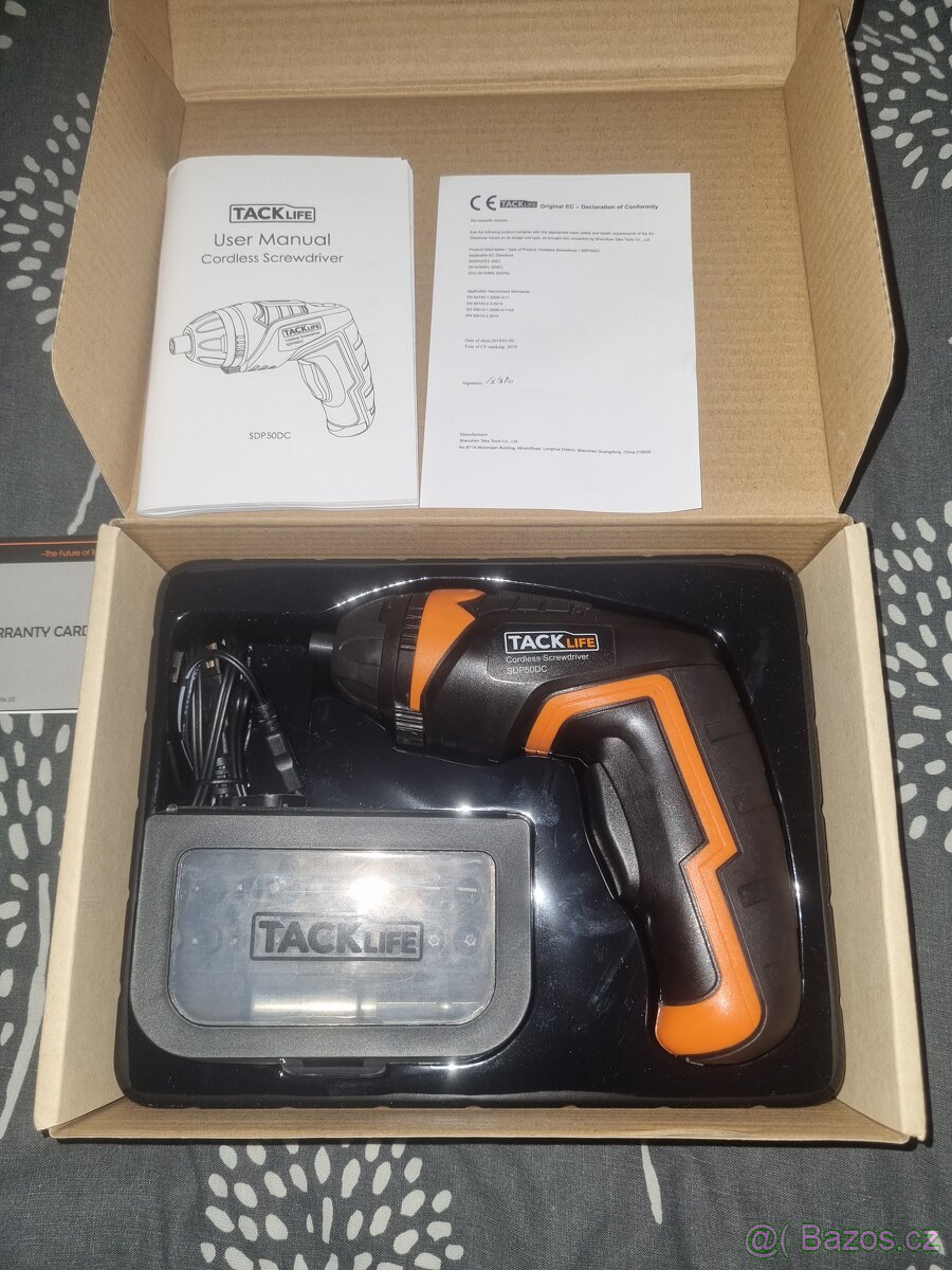 Bezdrátový dobíjecí šroubovák Tacklife SDP50DC 3,6V 2000mAh