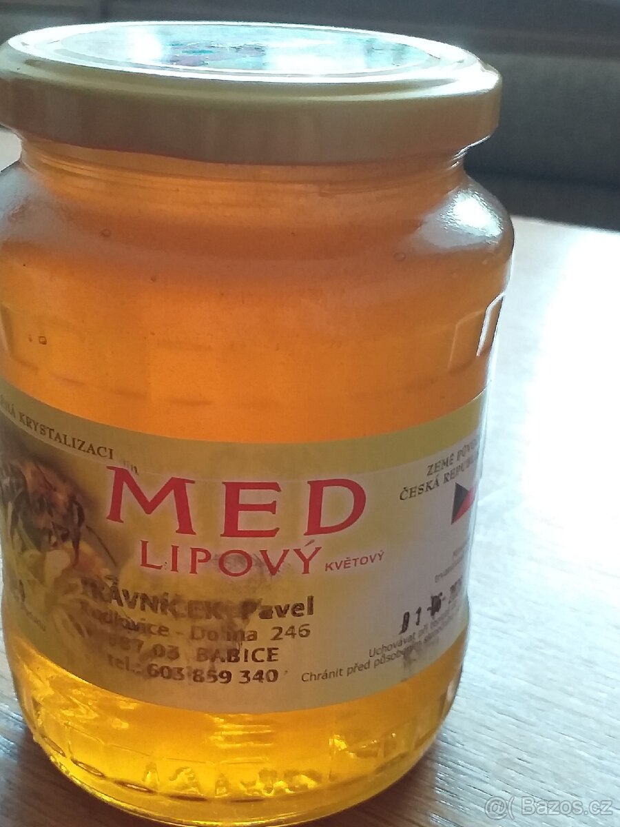 Včelí med lipový raw 2024