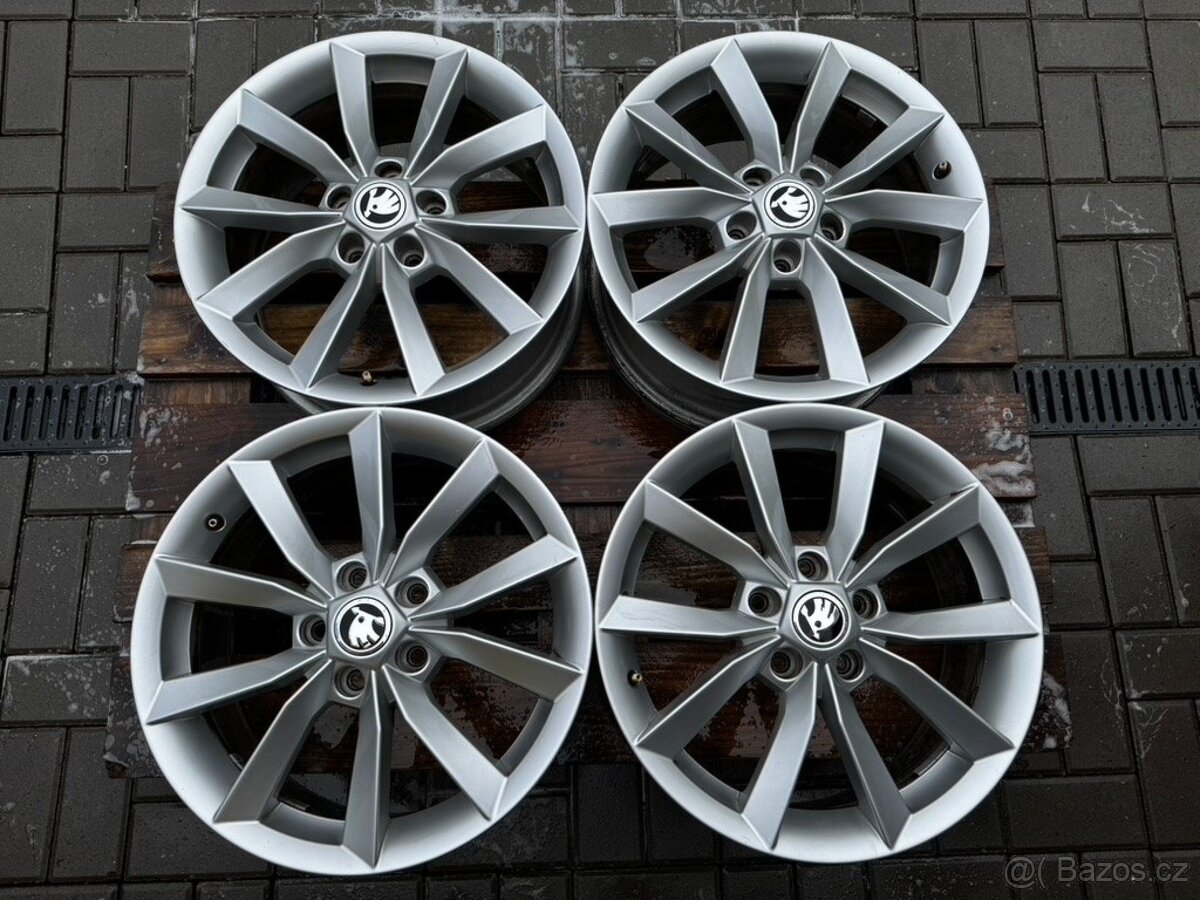 Alu kola, disky r17 5x112 Škoda
