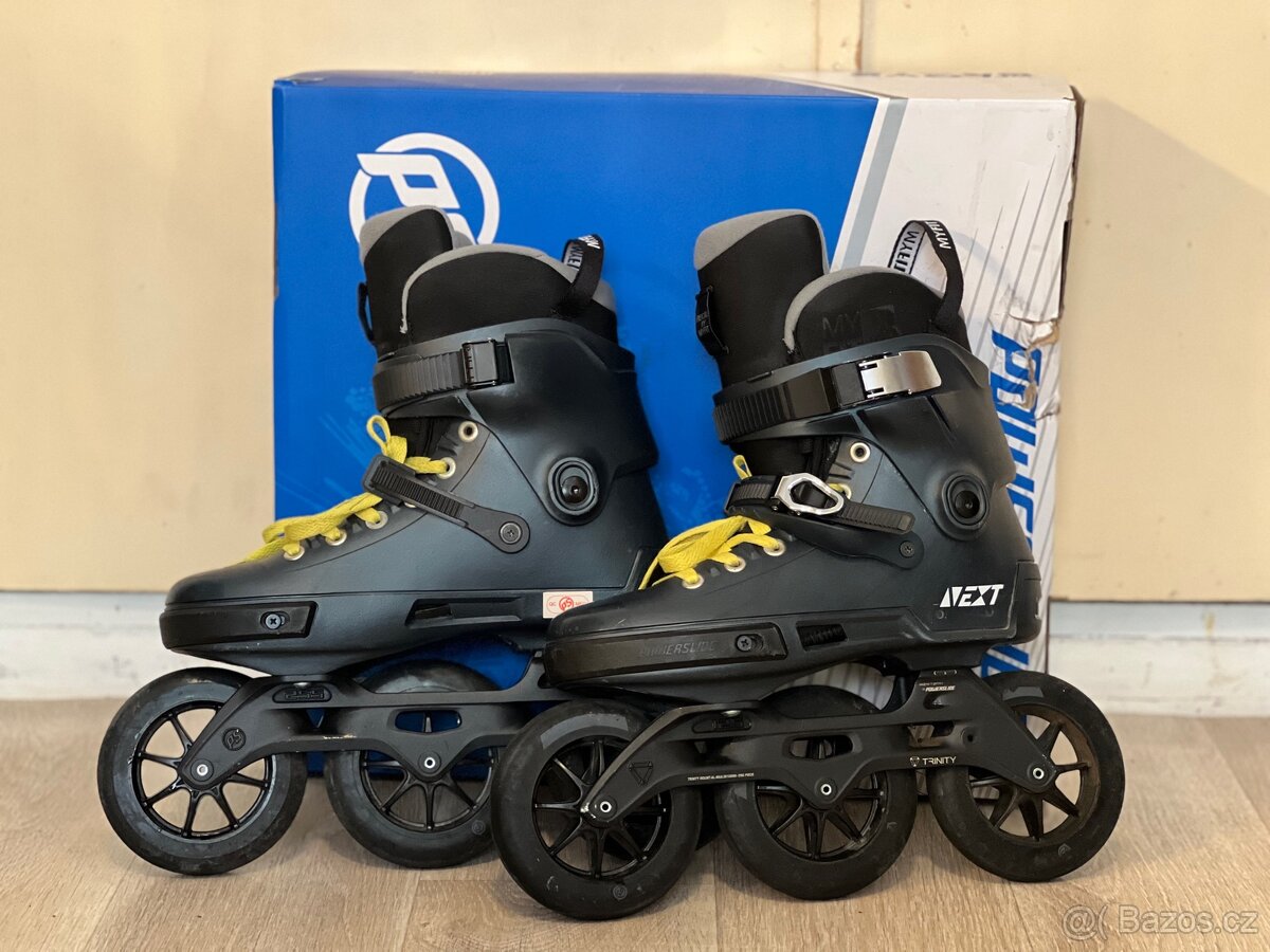 Prodám inline brusle Powerslide Next Navy 125