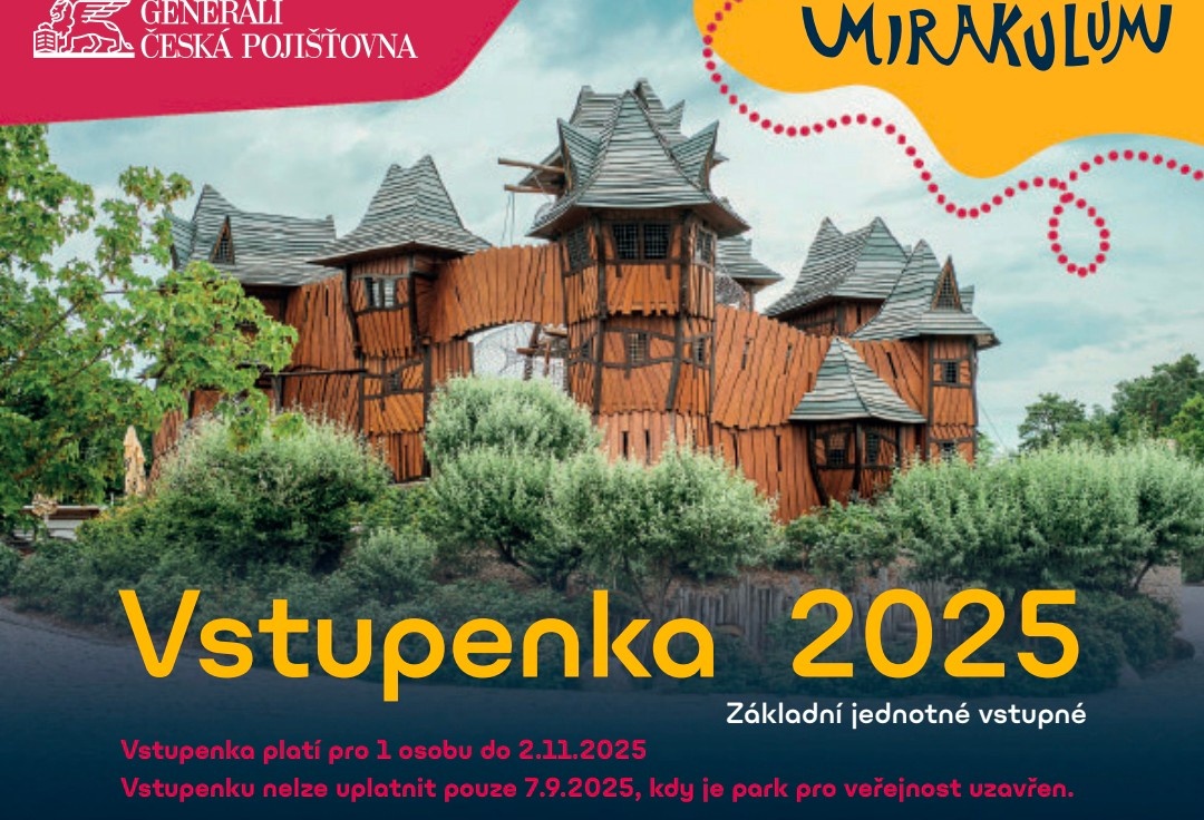 Vstupenka do Mirakula plátna do 2.11.2025, nevyužijeme
