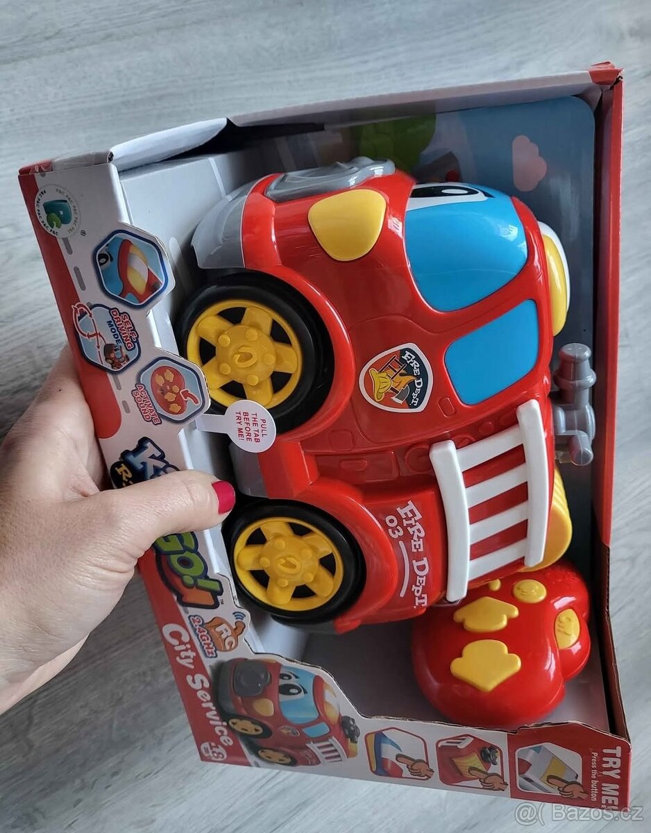 Kiddy Go Nové RC Hasičské auto 2,4GHz 19 cm