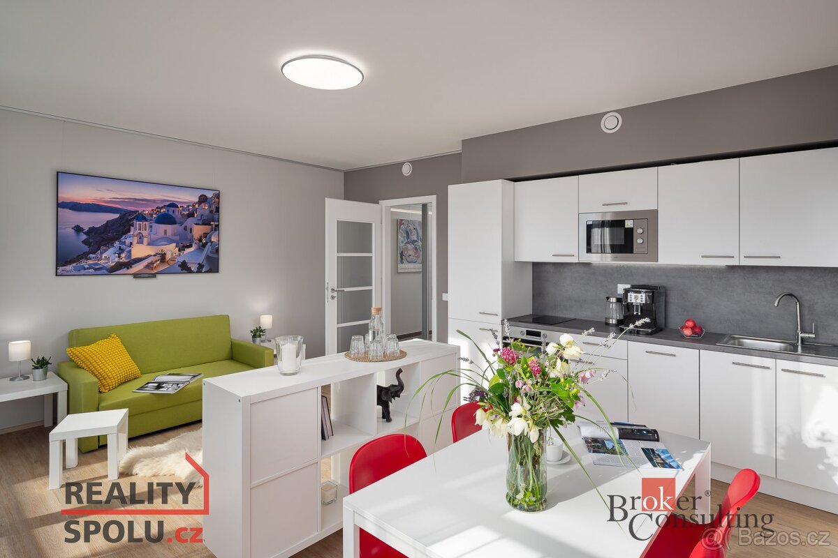 Pronájem, byty/1+kk, 36.6 m2, Ústecká 1261/38, Dolní Chabry,