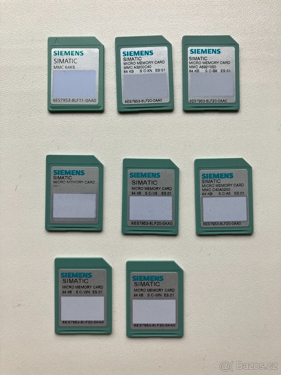 Simatic S7300 CPU paměťové karty