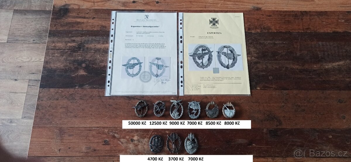 Německo bojové, válečné odznaky.