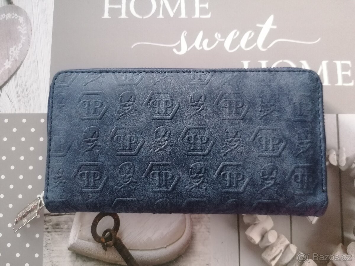 Peněženka Philipp Plein modrá