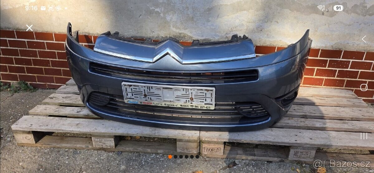 Citroën c4 přední světla, nárazník