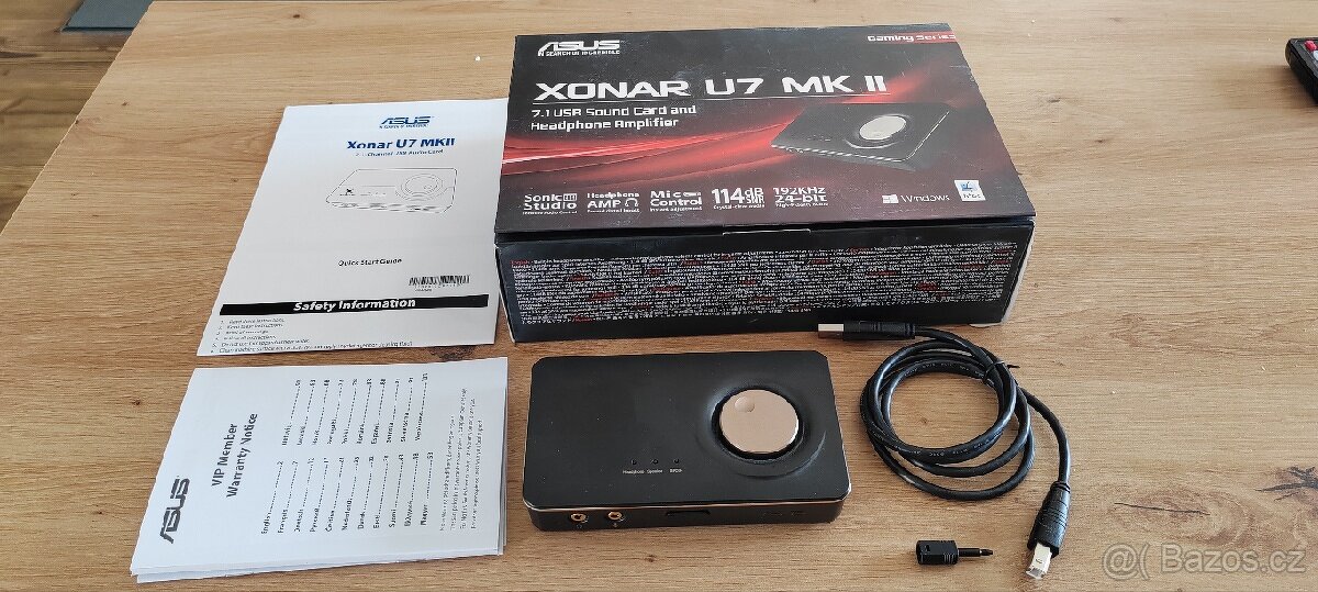 P: externí USB zvuková karta Asus xonar u7 MKII 7.1