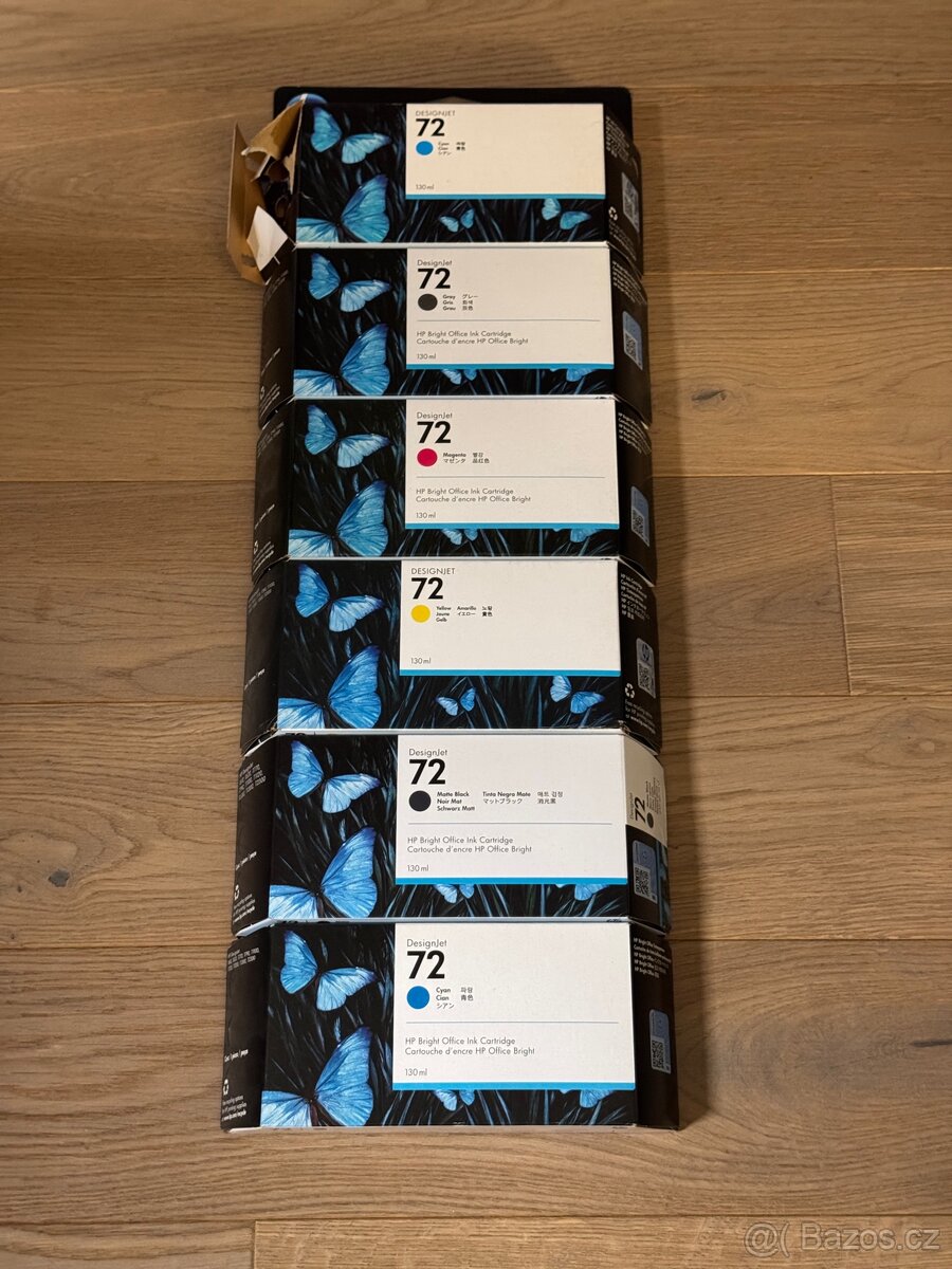 HP 72 tonery