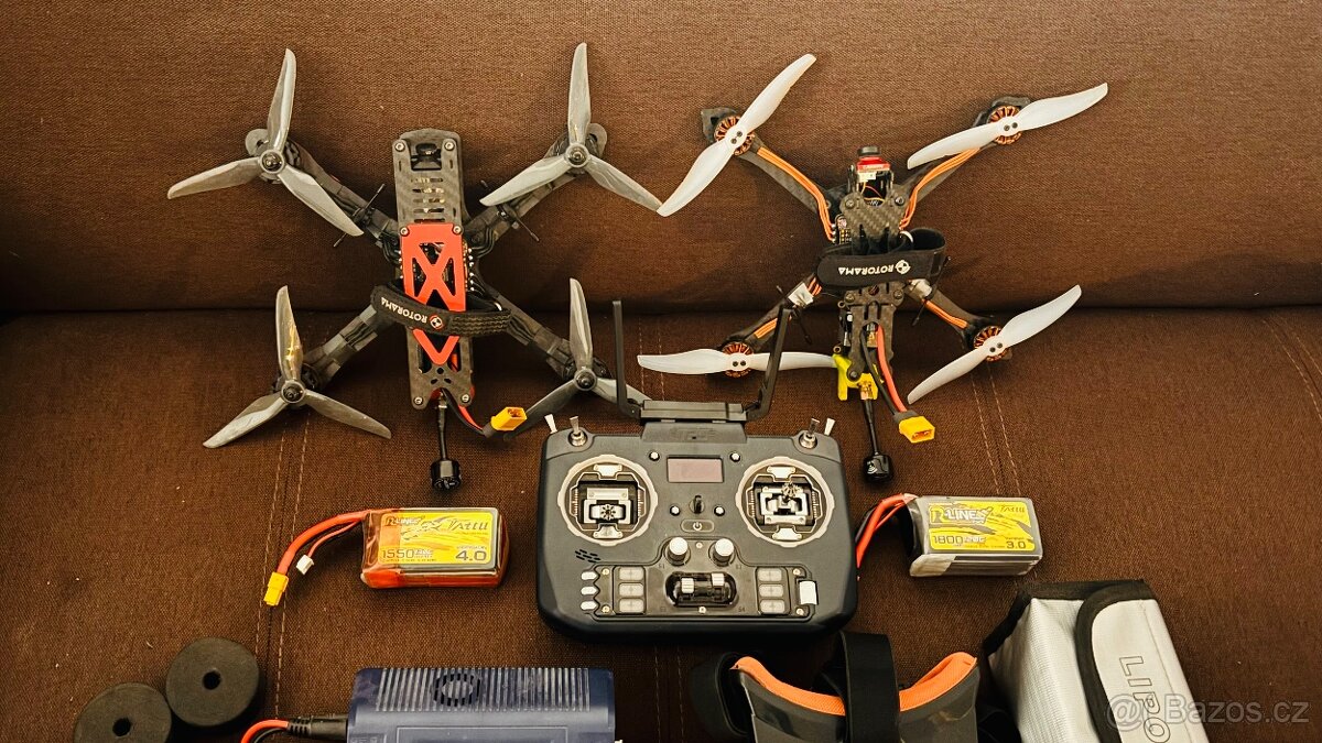 Super nabídka 2x RC FPV Dron Vysílačka plus vibaveni