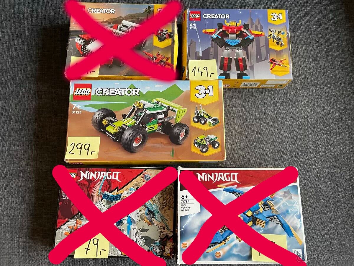 Lego Creator sety 3 v 1
