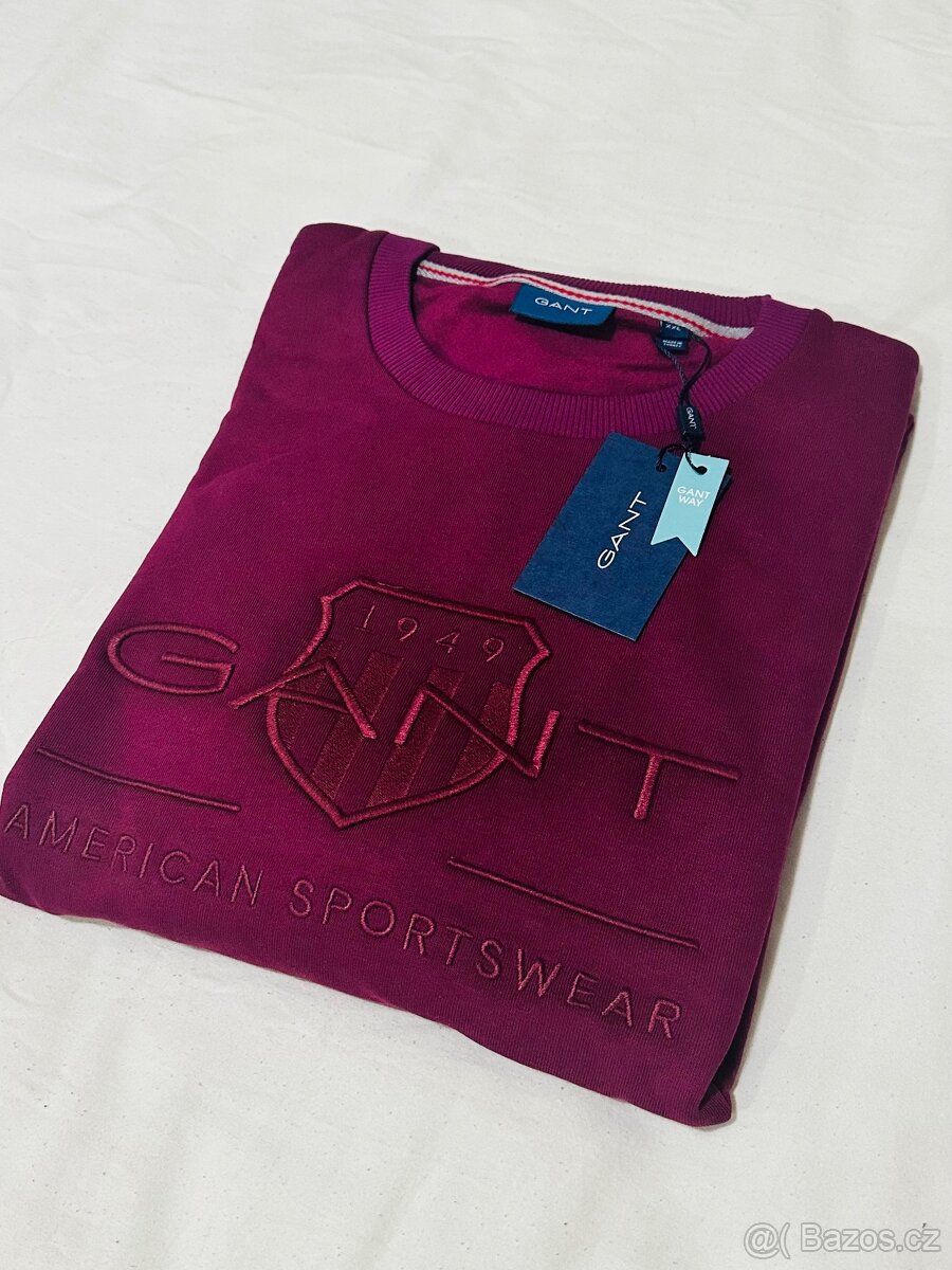 Gant sweatshirt dark red/purple XXL