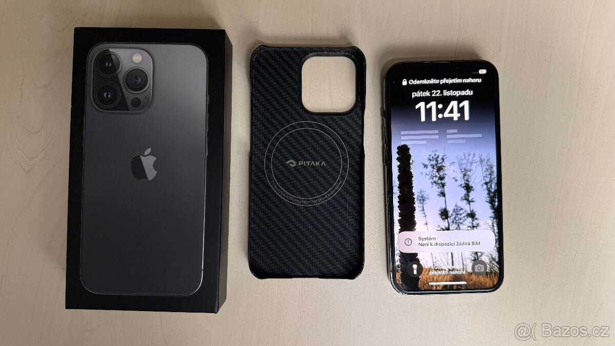 Prodám iphone 13 Pro, 1 TB, grafitově šedá + karbonové p.