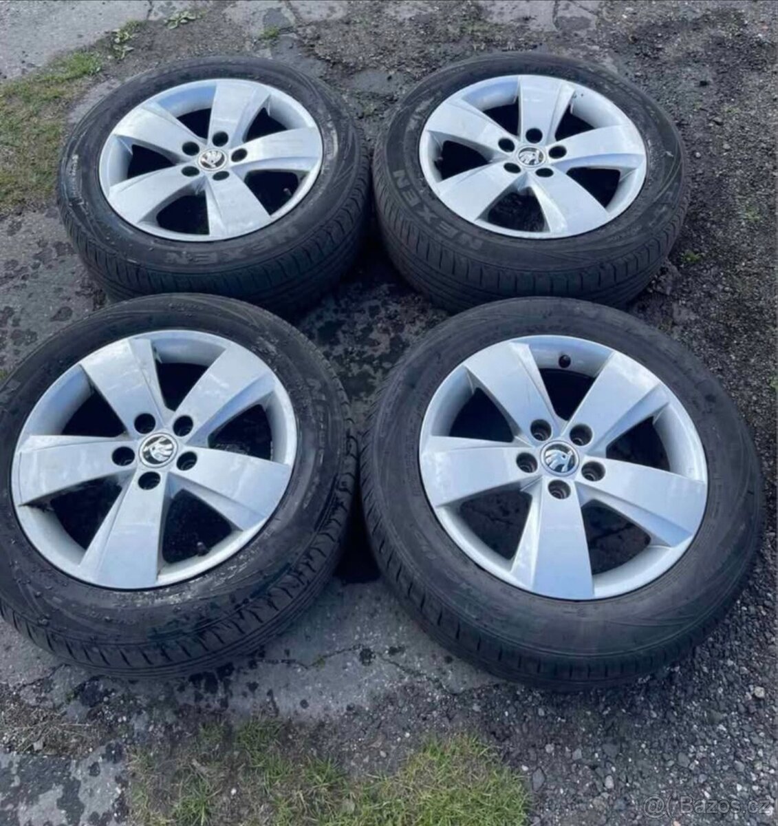 ALU kola Škoda R15 komplet ET386J