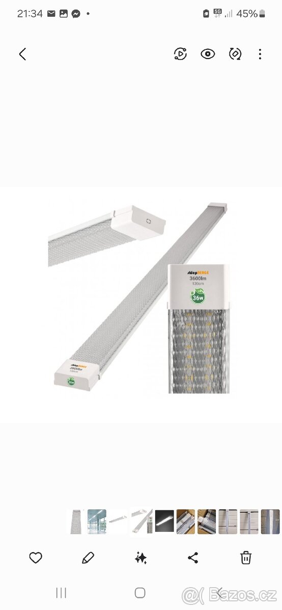 Úsporné LED osvětlení 120cm spotřeba 36w/Nové